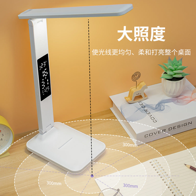 Source manufacturer folding learning special eye protection table lamp night light dormitory charging cross-border student bedside reading lamp