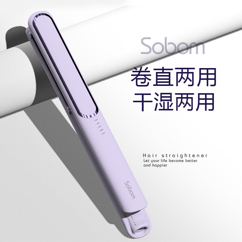 roll and straight dual-purpose negative ion hair clip straightener constant temperature electric hair clip original head manufacturer wholesale splint