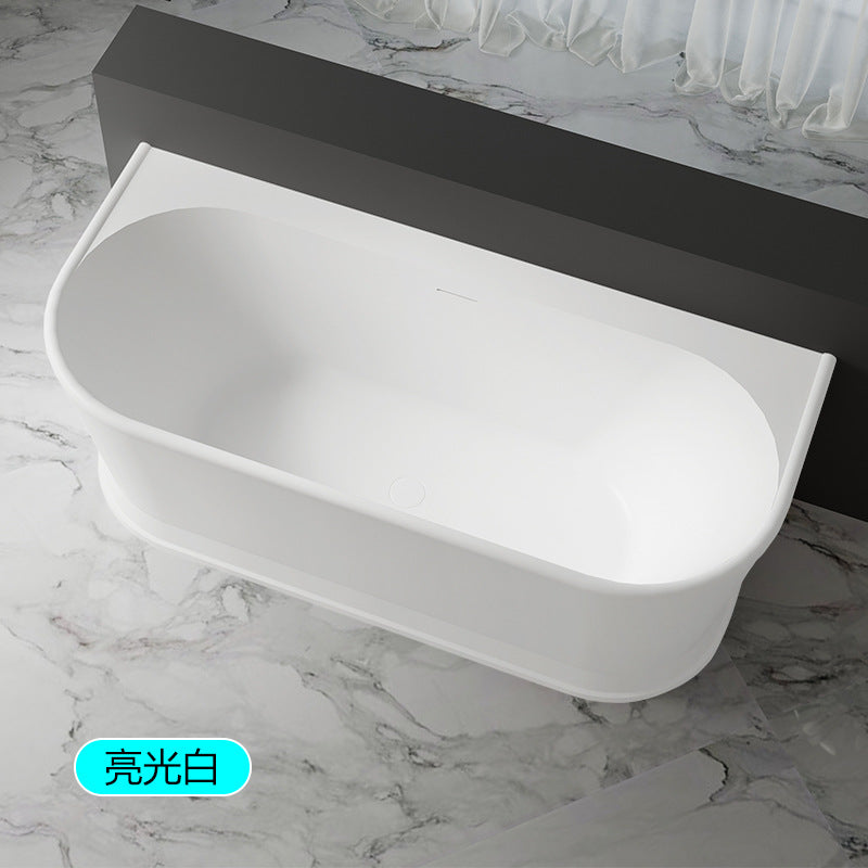 TW Traville European acrylic family bathtub against the wall light luxury hotel B & B Internet celebrity adult integrated bathtub