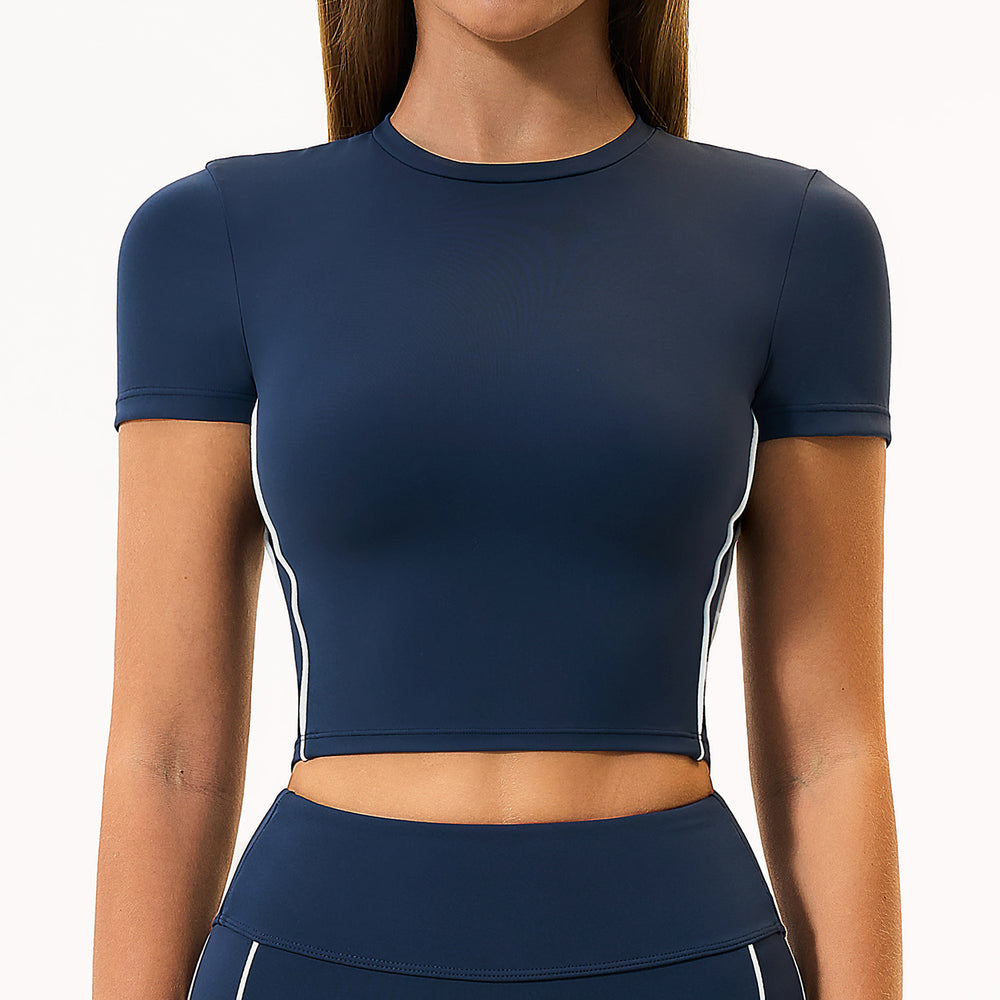 Color block brushed fleece compression tank top with removable pads - breathable, comfortable, quick-dry yoga & workout top 4539