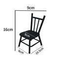 Wrought iron small chair japanese style garden landscaping decoration ornaments mini flower stand retro small back chair bench props