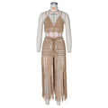 new arrival: hot-selling hand-crocheted sheer beach dress fashion set for women - perfect for  &
