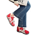 summer new arrival: plus-size women's casual comfortable fashionable flat lace-up shoes for wholesale (export)
