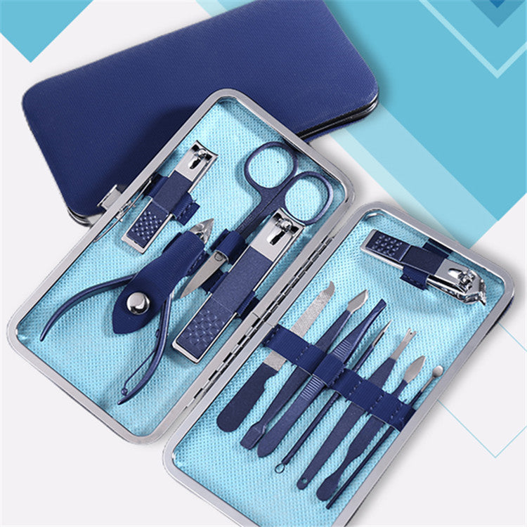 New nail clipper set - premium stainless steel manicure kit - 18-piece nail care tool set - customizable