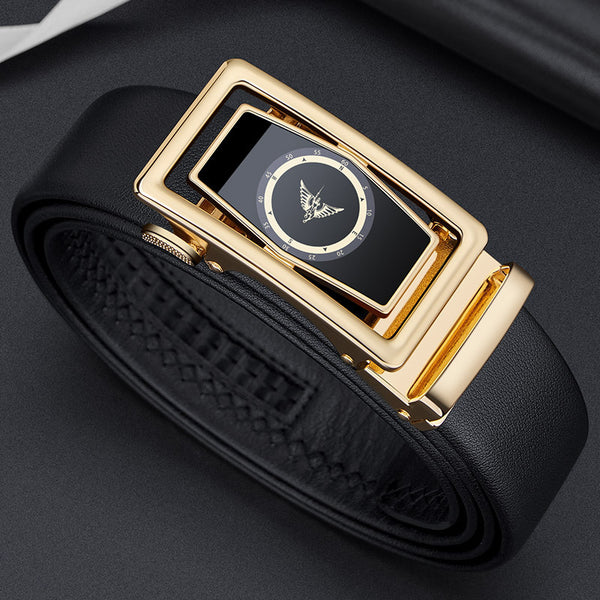 Emperor Paul Belt Men's Genuine Leather New Trend High-end Business Casual Belt Men's Belt Men's Wholesale
