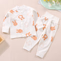 Spring & fallnew arrivalbabyintimatessuit cotton type a bonelesskids autumn clothes long johns baby high waist pants home clothes