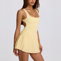 nude feeling with chest pad dress pleated skirt breathable quick-drying sports running bottom fashion tape tennis skirt for women