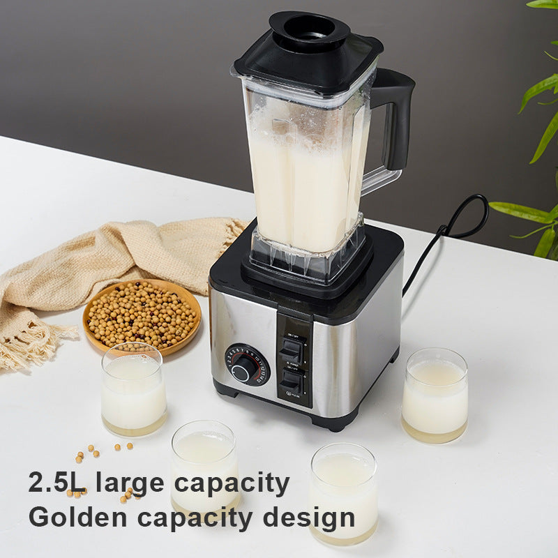 Stainless steel blender - multifunctional, large capacity, home use: food processor, juicer, soy milk maker, grinder, mixer, smoothie maker