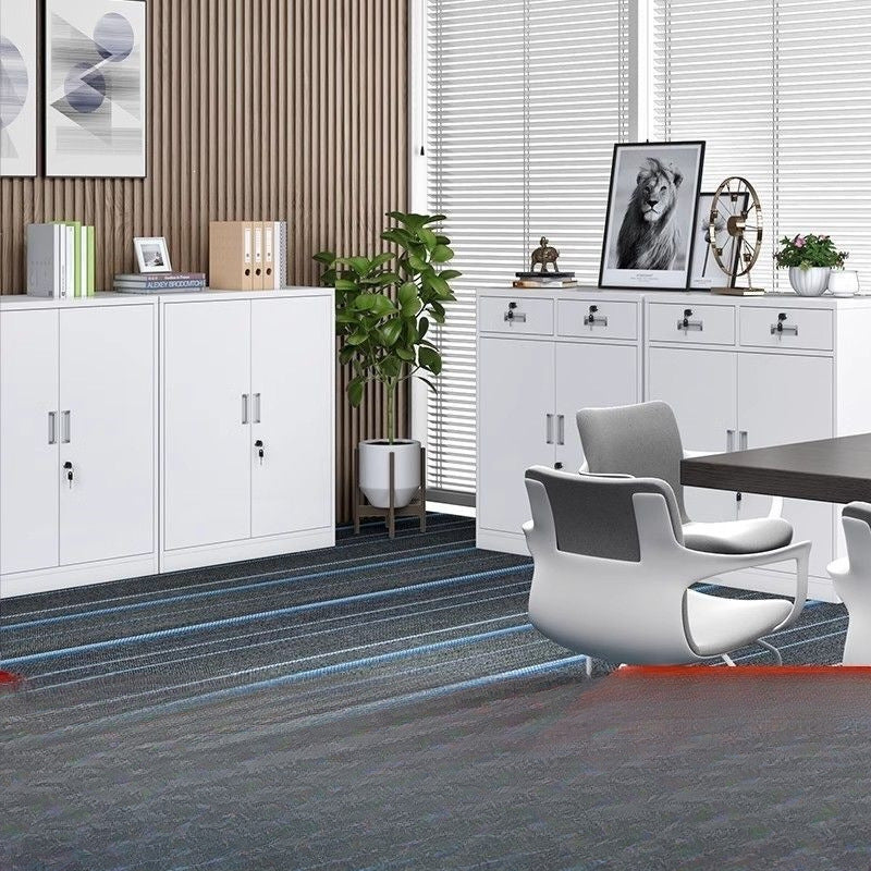 Office filing cabinet, metal cabinet, low cabinet, financial information file cabinet, floor-standing lockable storage cabinet, computer desk side cabinet