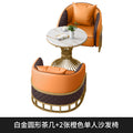 Sales office business reception reception table and chair combination casual coffee shop milk tea shop single and double sofa booth