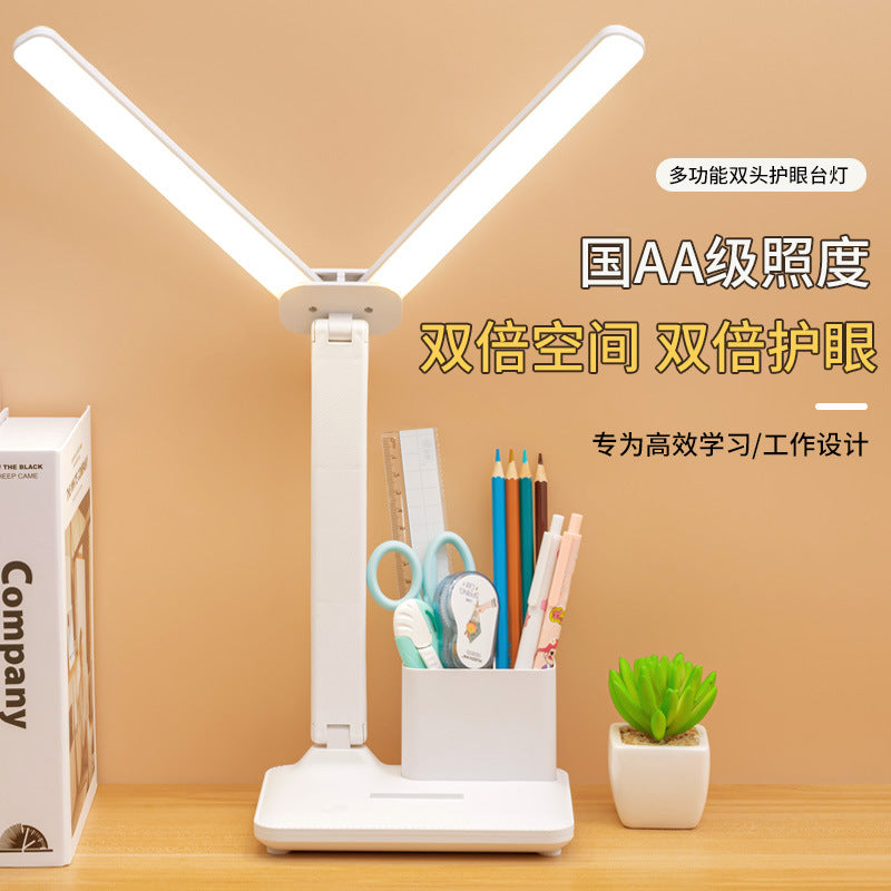 Creative led desk lamp - ambient night light, eye-care usb bedside lamp for students, study, bedroom, dormitory reading