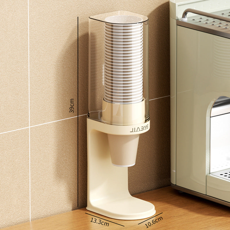 Disposable cup dispenser, water dispenser, water cup holder, for home wall-mounted, punch-free storage paper cup holder, cup holder