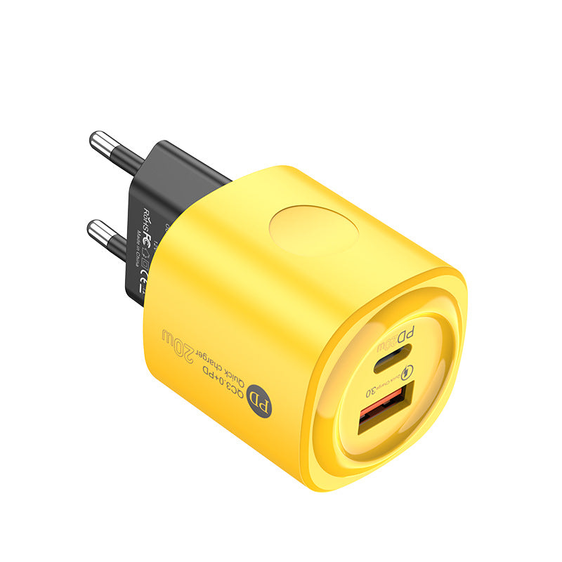 exclusive supply of european and american standard 20w mobile phone charger british standard qc3.0+pd20w dual-port fast charging charging head a+c