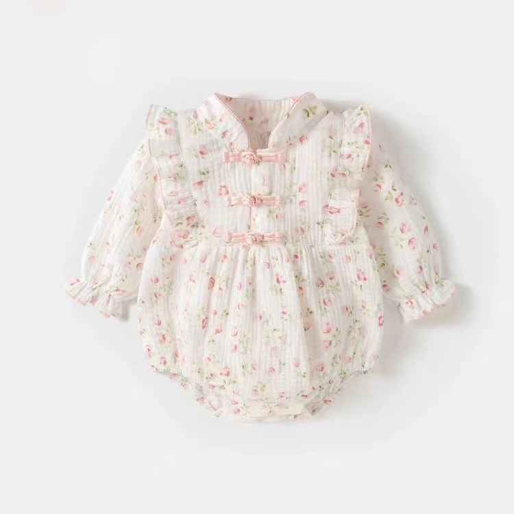 Baby clothes for girls: spring rompers, bodysuits, princess onesies - adorable for newborns, 100-day celebrations, first birthday, and spring/autumn outings