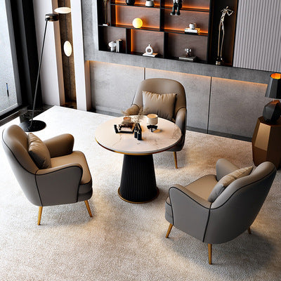 Single sofa for home living room small apartment casual chair sales department business negotiation hotel reception sofa chair