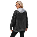 Fashion cross-border foreign trade women's clothing new arrival  independent station washed loose denim outwear medium long tops trendy