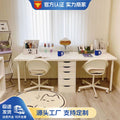 Computer desk desk casualwhitekids study table for home student writing desk double long office desk dressing table