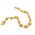 Women's elegance 24k gold plated copper bracelet, artificial zircon and heart pendant - party and vacation accessories