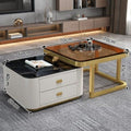 Rock slab coffee table living room for homenew arrivalpopularaccessible luxuryclassy table square folding marble small apartment tea table