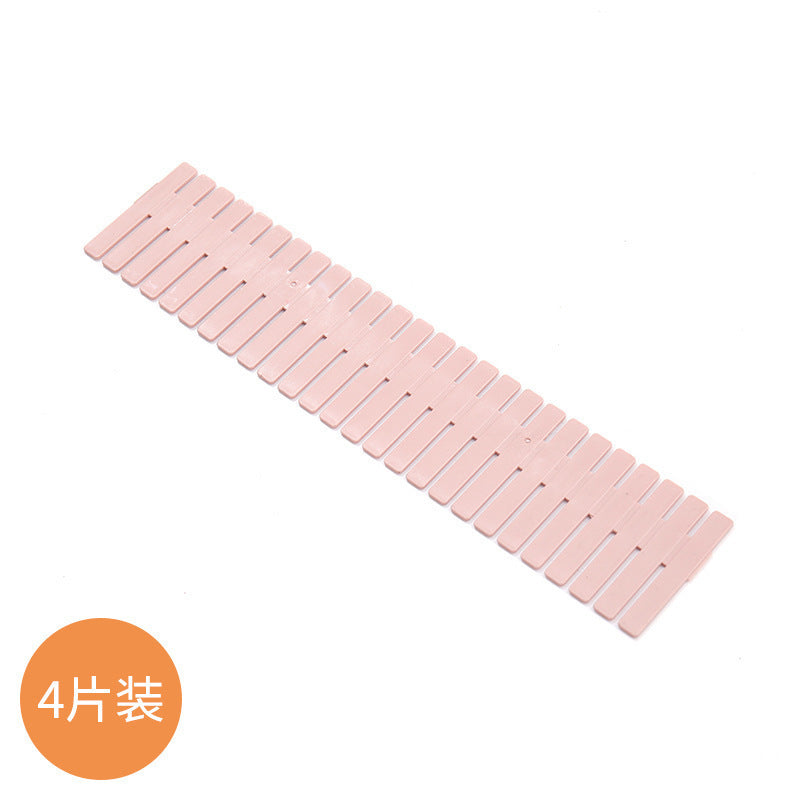 Drawer storage baffle sheet plastic partition board partition free combination socks finishing lattice partition box