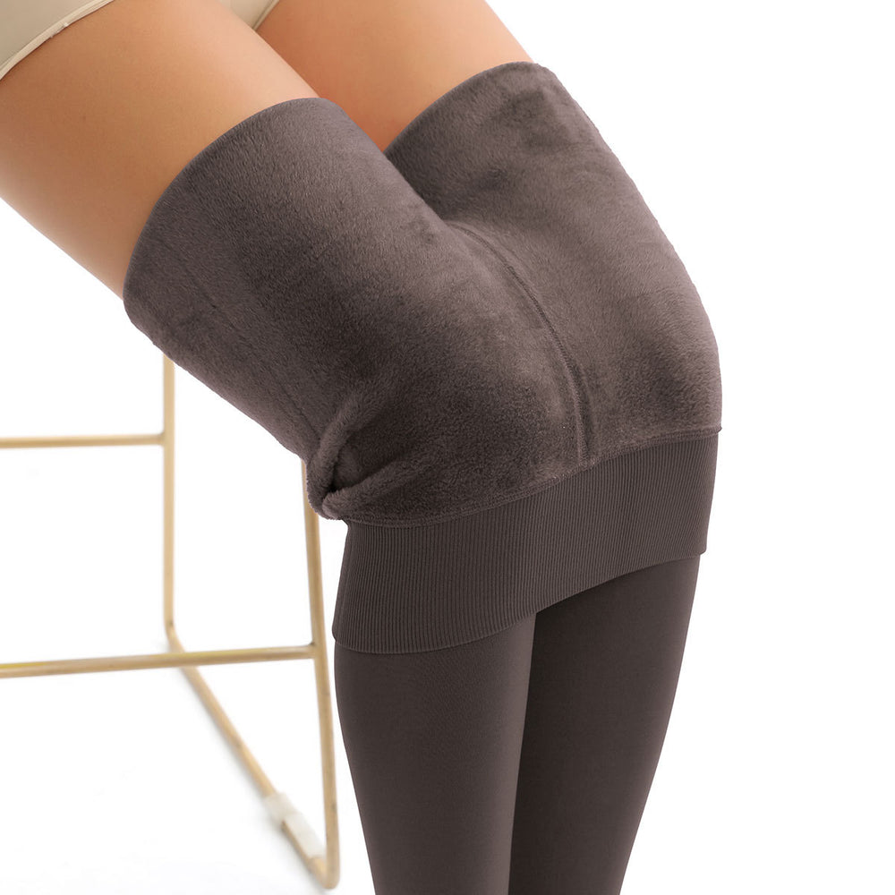 extra large size fleece-linedthickened pearl velvet bottom pants fall and winter 300gbest selling socks heattechoutwearall-in-one pants