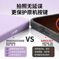 Integrated camera button liquid silicone case for iphone 14/17 - ai photo button compatible with iphone 15