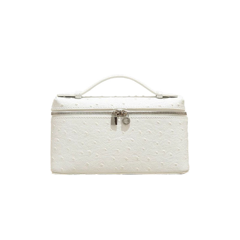 Lp19 lunch box bag genuine leather mini fashion women's bag 2025 new gigi same style satchel box bag crossbody small bag