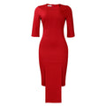 D351  european and american women's clothing  new fashion elegant slim-fit ol office bodycon african dress