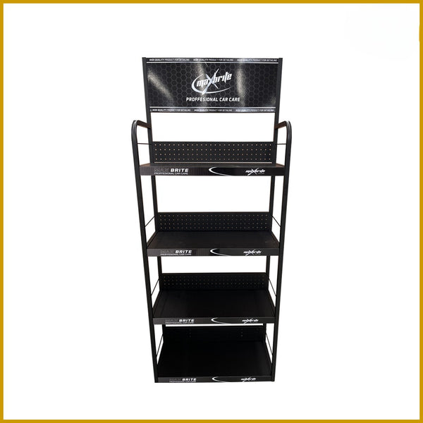 The source manufacturer can print the LOGO oil display stand, lubricating oil display stand, auto supplies accessories, iron shelves.
