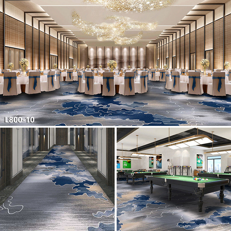 Hotel carpet 800g cut velvet thickened large area paving fire retardant banquet hall club billiard hall fireproof carpet