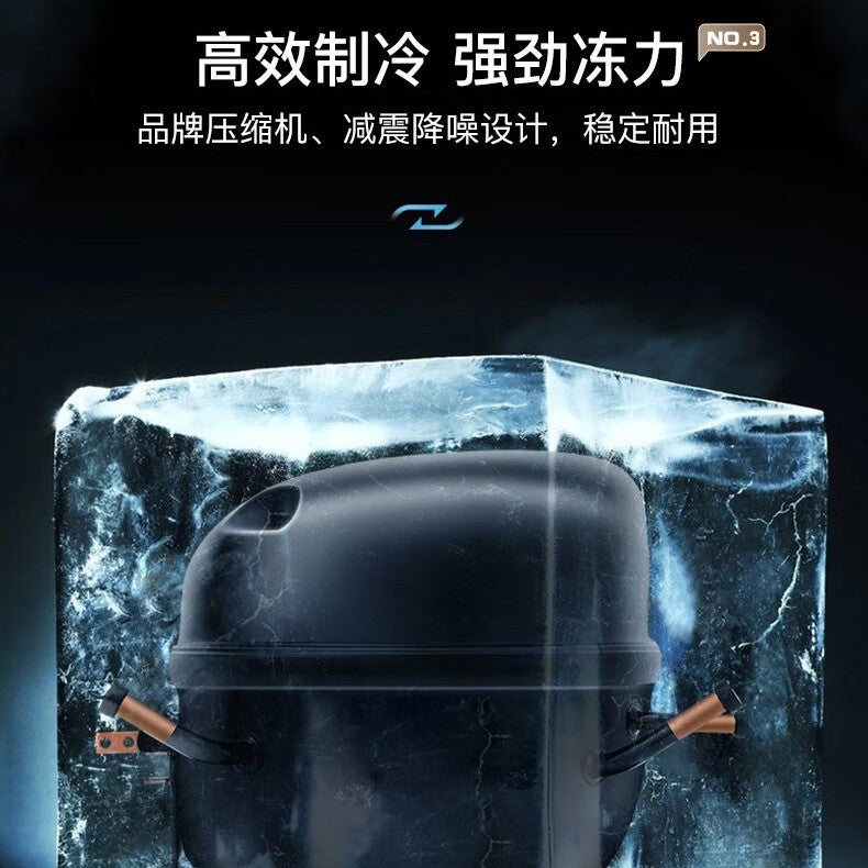 Chigo refrigerator 206 first-class energy efficiency large capacity three-door refrigeration and refrigeration energy-saving rental for home wholesale electric refrigerator