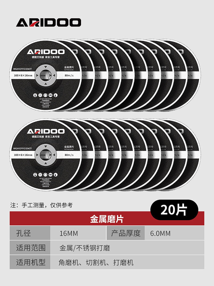 Angle Grinder Cutting Disc Grinding Wheel Disc 100 Type Metal Saw Blade Daquan Wood Stone Slicing Grinding Disc Grinding Disc