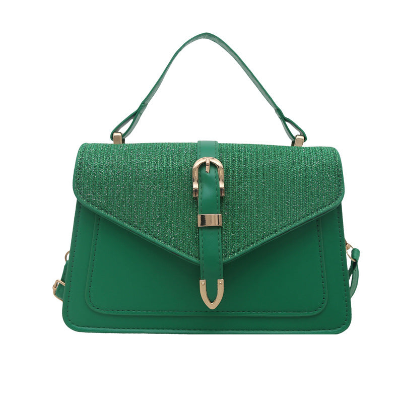 Commuter niche design messenger bag women's bag 2025 new high-end handbag simple shoulder bag texture small square bag