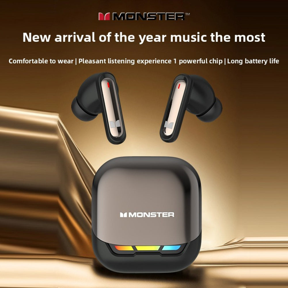 Mosheng aurafit xt05 wireless bluetooth earbuds - in-ear tws gaming dual-mode headphones with low latency and long battery life