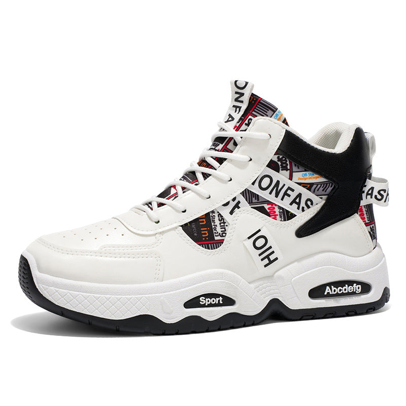 2026 new spring men's chunky sneakers - athletic, casual, trendy, breathable, bestselling, height-boosting platform shoes