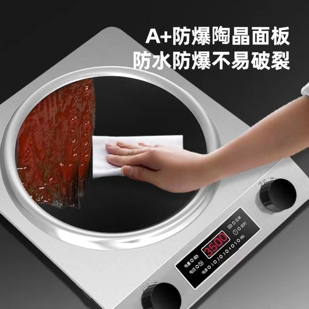 Concave induction cooker for home power, strong fire cooking, no radiation, easy to clean, multifunctional induction cooker cross-border american standard