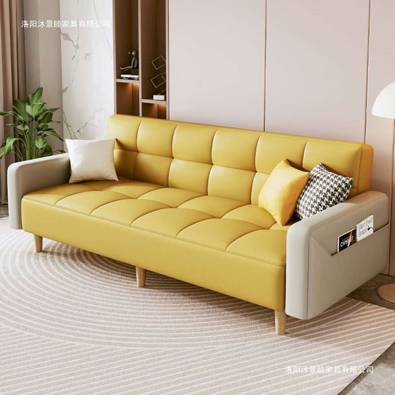 Folding sofa bed - new  model for small living rooms, apartments, and rental properties - 2-in-1 design
