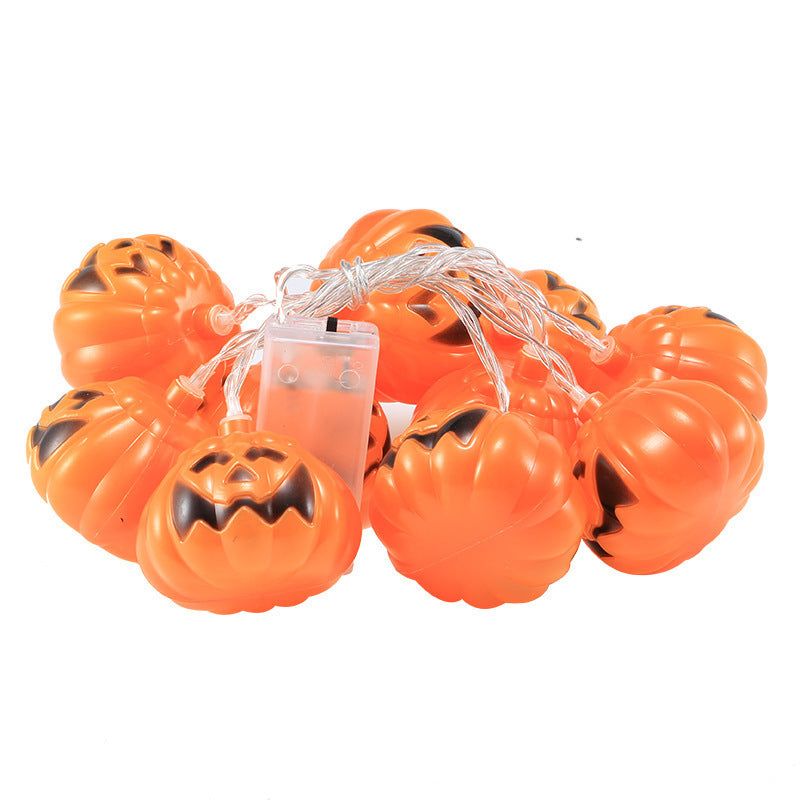 Cross-border wholesale Halloween led light string usb courtyard decoration pumpkin lamp indoor festive atmosphere string light battery box