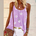 summernew arrivaldaisy floral camisole looseslimming lookins styletops inner wear vacationcasual women's style