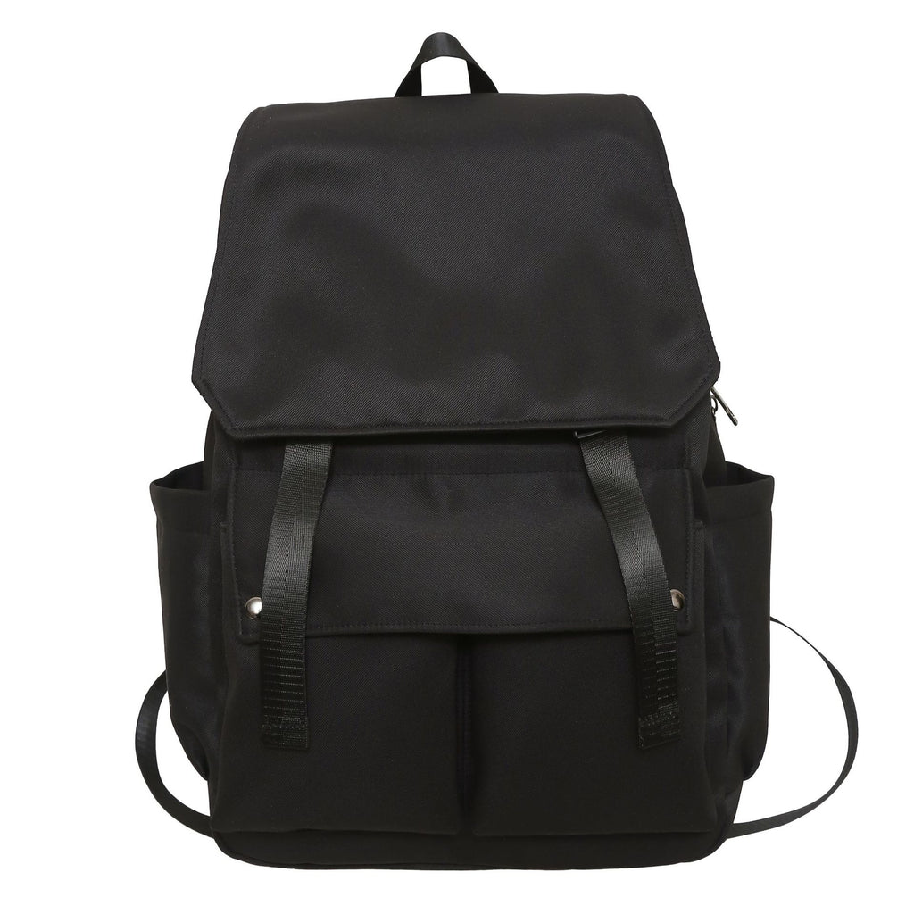 New Korean version of simple casual backpack fashion trend college bag large capacity couple travel backpack