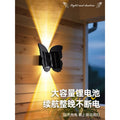 Outdoor solar wall light butterfly wash wall lamp minimalist modern stairway aisle wall sconce courtyard balcony light