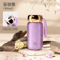 New smart temperature display insulated mug with titanium coated liner, vacuum insulated, outdoor portable mini pocket cup