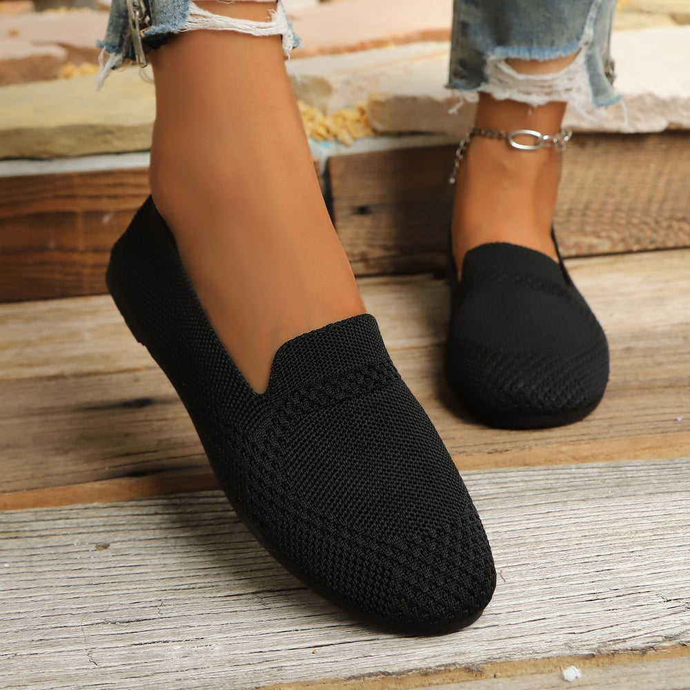 summer new arrival: plus-size women's casual, comfortable, stylish, minimalist, breathable slip-on flats - wholesale
