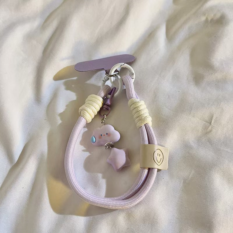 Japan and South Korea INS speechless cloud stars mobile phone wristband jewelry pendant keychain camera lanyard mobile phone case universal