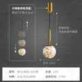 Postmodern casual creative marble bedroom bedside small chandelier bar designer hanging wire restaurant hanging wire small chandelier