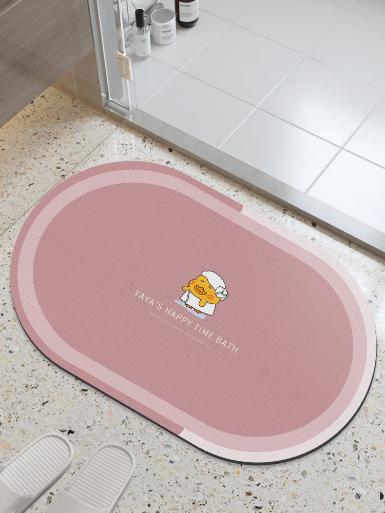 Distribute diatom mud absorbent mat bathroom floor mat toilet bathroom door step foot bath non-slipfor home