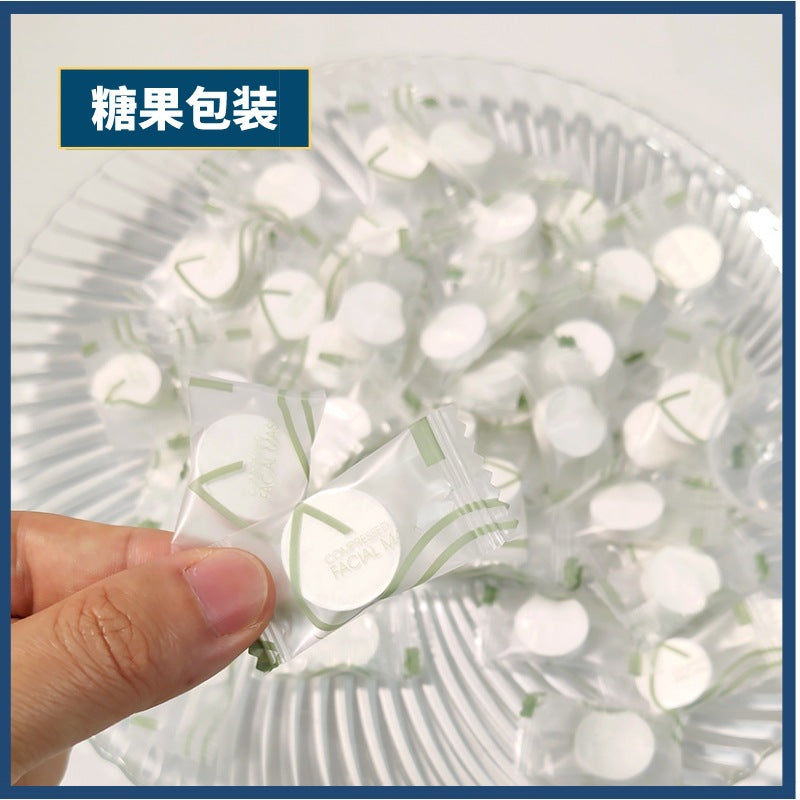 disposable diy facial mask capsules, specially designed for beauty salons, ultra-thin hydrating water mask, breathable compressed type