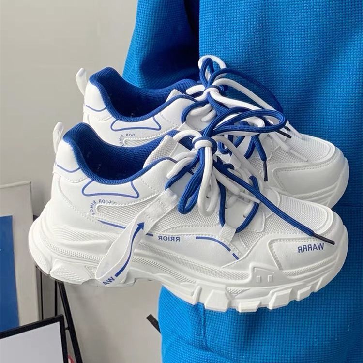 Dad shoes for women 2026new arrivalfall and winterbest sellingeasiest for match women's shoesthick solecasual running sports shoes student white shoes