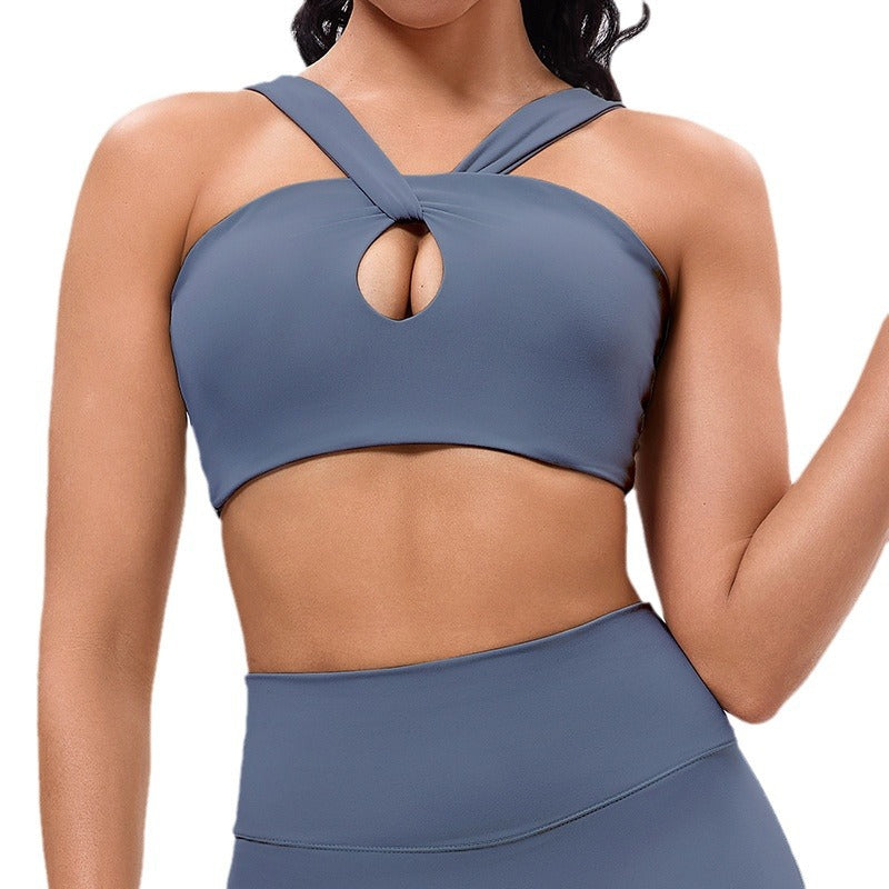new arrival beautiful back yoga wear sexy sports intimates running fitness cloud sense double shoulder strap fitness vest tops