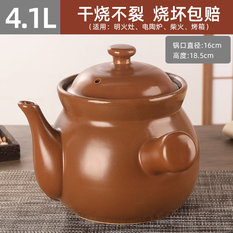 Old-fashioned chinese medicine pot for boiling medicine, casserole, for home, frying pot, frying pan, medicine pot, special medicine pot for boiling medicine